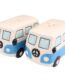 PAIR OF BLUE CAMPERVAN CRUET SETS