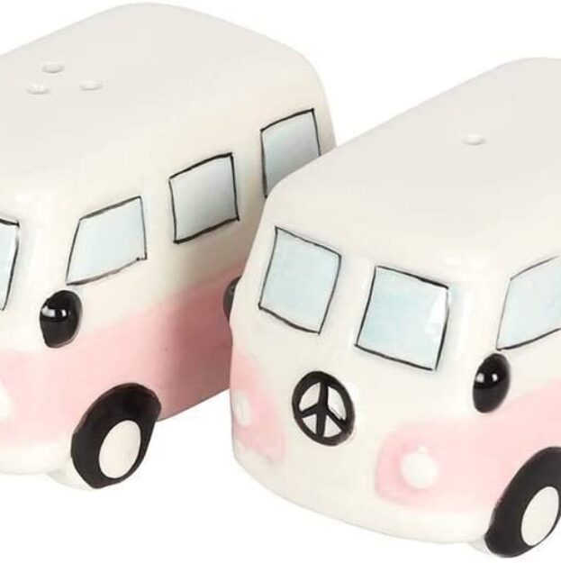 Pink Campevan Cruet Set