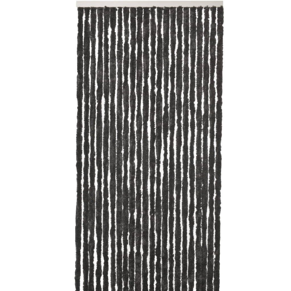 Fly Curtain Chenille 56 x 180 cm Black Camping Stuff