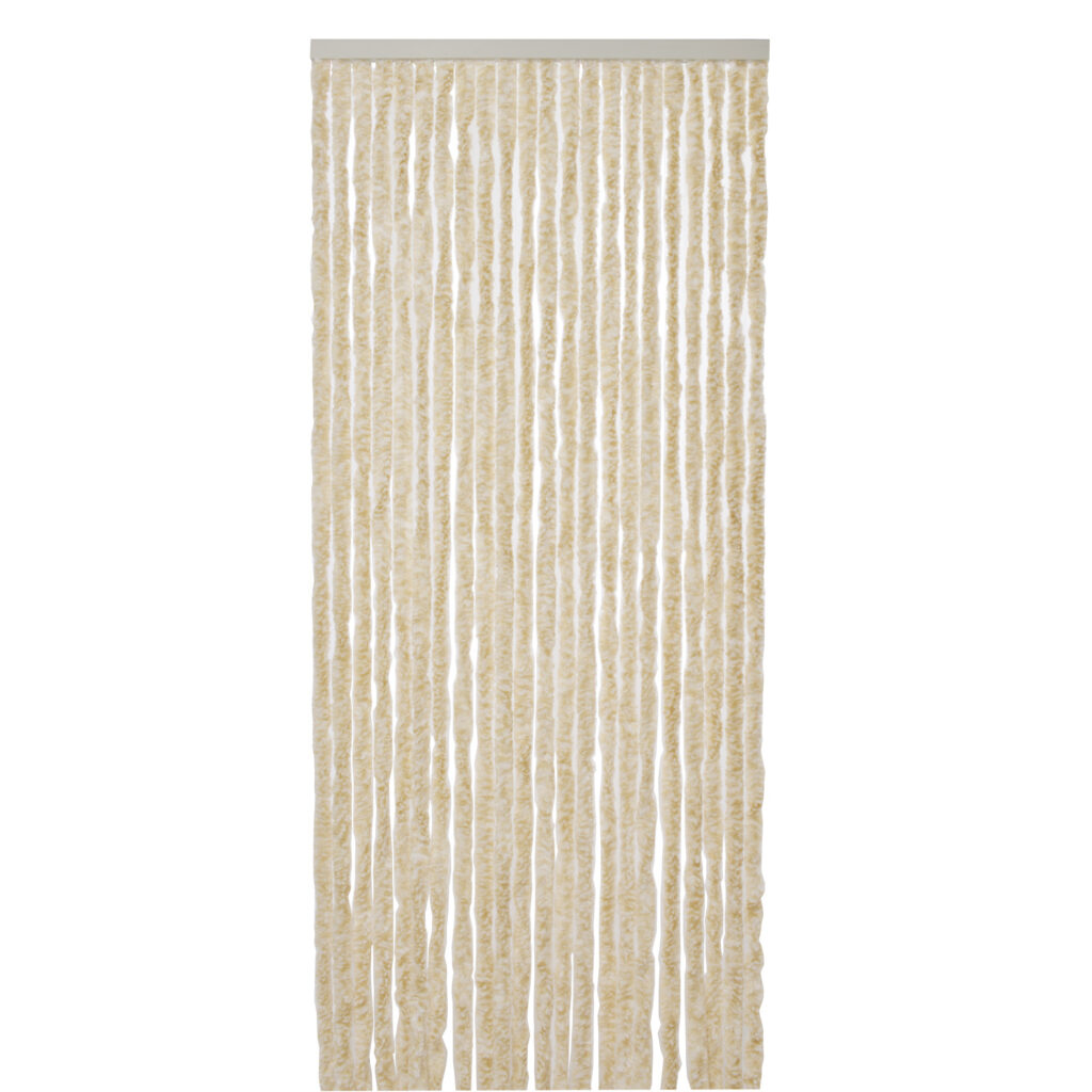 Fly Curtain Chenille 56 x 180 cm Beige/White Camping Stuff