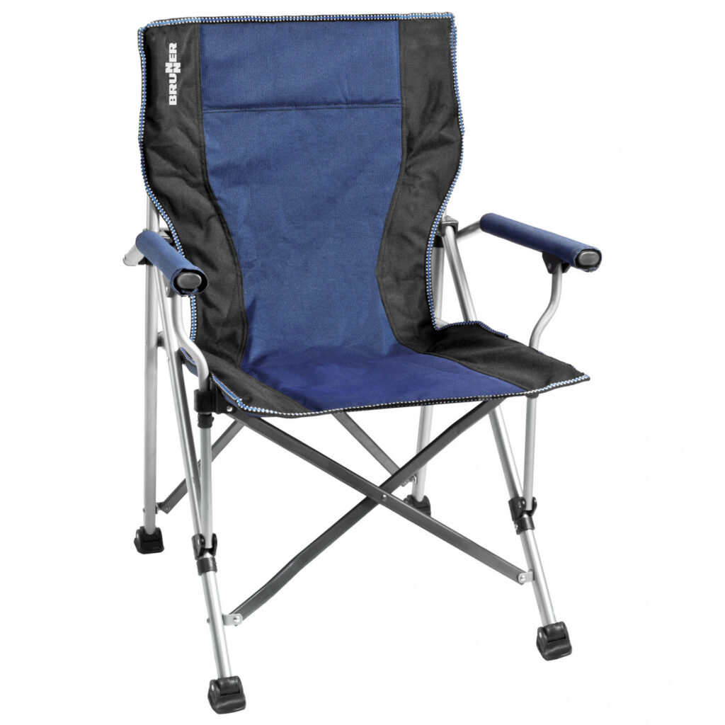 Brunner Raptor Folding Armchair – Blue / Black – Camping Stuff