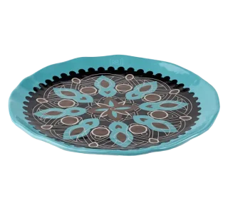 RBL Breakfast Plate Blue