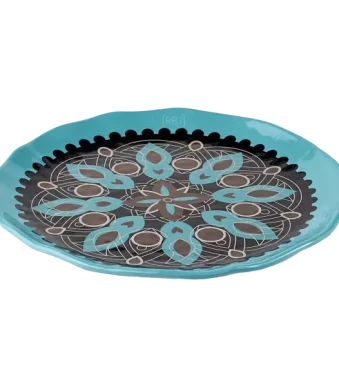 RBL Breakfast Plate Blue